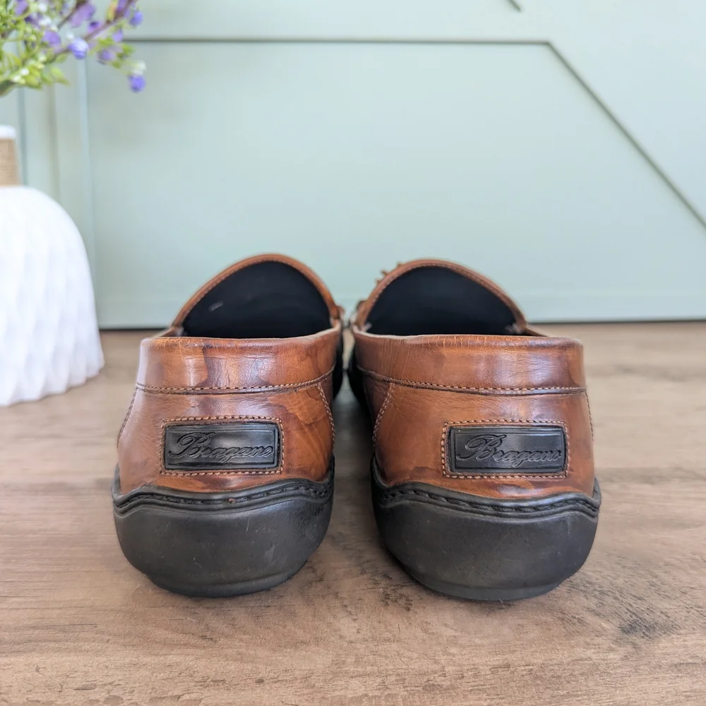 Bragano Kiltie Tassel Leather Men's Loafers